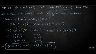 Derivatives and Integrals of Vector Functions: Full Lecture