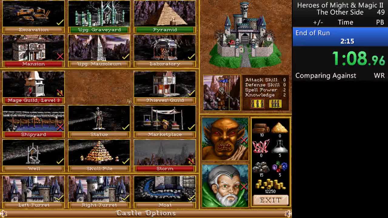 [PB] HOMM2 The other side speedrun [