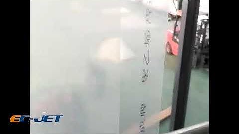 DOD inkjet printer on plastic film application