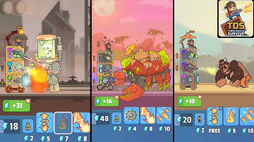 TDS -TOWER DESTINY SURVIVE GAMEPLAY Part-3 BOSSES OF PRIMAL,ZOMBIE BEACH,STEAMPUNK WORLD. 