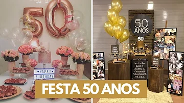 Qual a cor de uma festa de 50 anos?