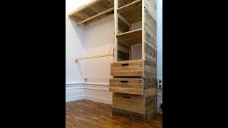 Closet de pallet decorarMoveisCaseiros Tutoriais PassoAPasso