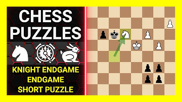 Chess Puzzles to Practice. Themes: Knight endgame, Endgame, Short puzzle. Learn Chess