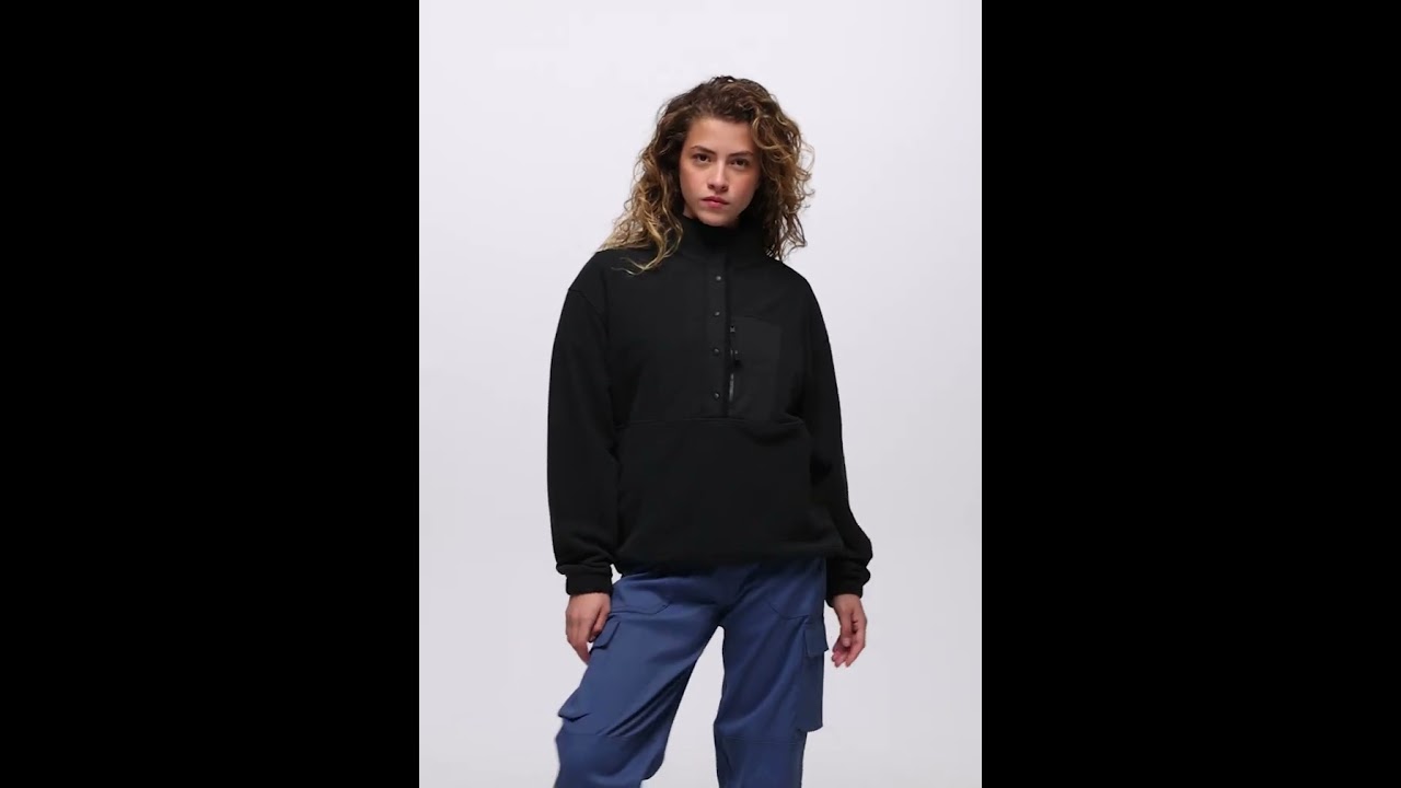 Preview of prAna Stretch Zion Fleece Half-Snap - Women's Video