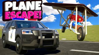 Escaping a Lego POLICE CHASE with a Plane in Brick Rigs Multiplayer!