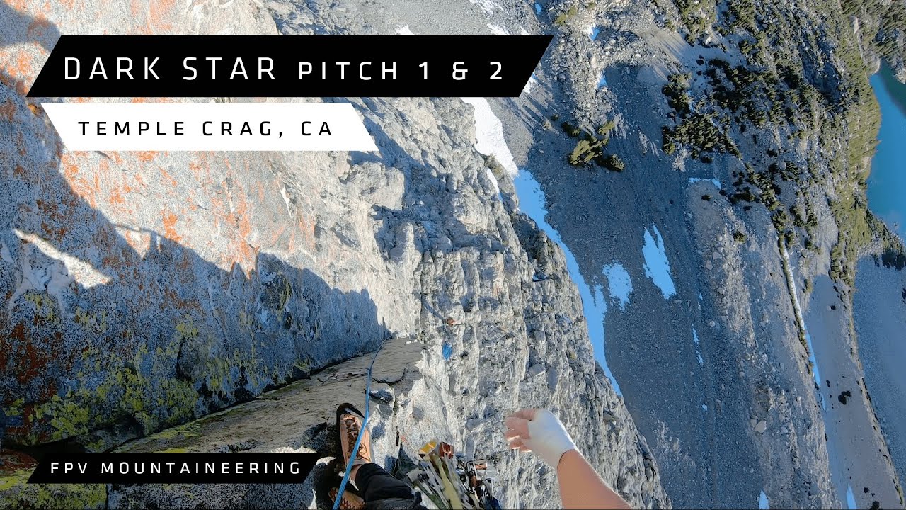 FPV Mountaineering: Dark Star (10c) Pitch 1 & 2 Linked | Trad Climb