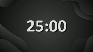25 Minute (1500 Seconds) Countdown Timer