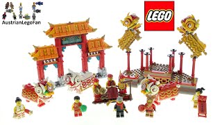 LEGO 80104 Lion Dance Chinese New Year - Lego Speed Build Review -