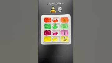 Satisfying color mixing Squid Game  #squidgame2 #painting #asmrvideo  #colormixing