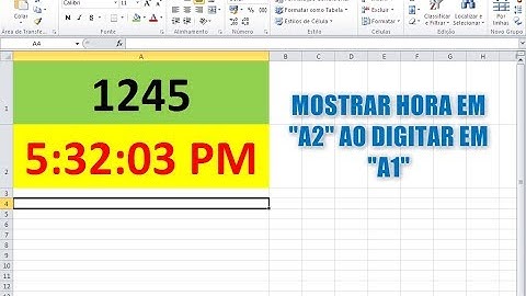 Exibir HORA ATUAL ao DIGITAR em Célula de Planilha Excel VBA