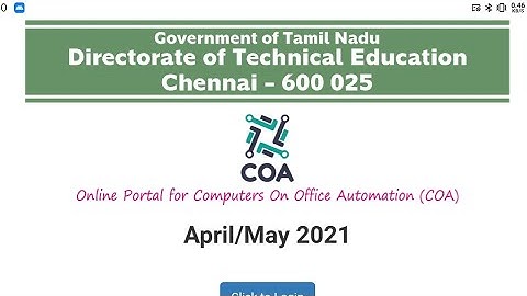 coa exam application release 2021 apply online How To Private Apply