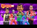 Power Rangers Dino Fury vs Goo Goo Gaga Toon! ZZ Kids TV Scavenger Hunt