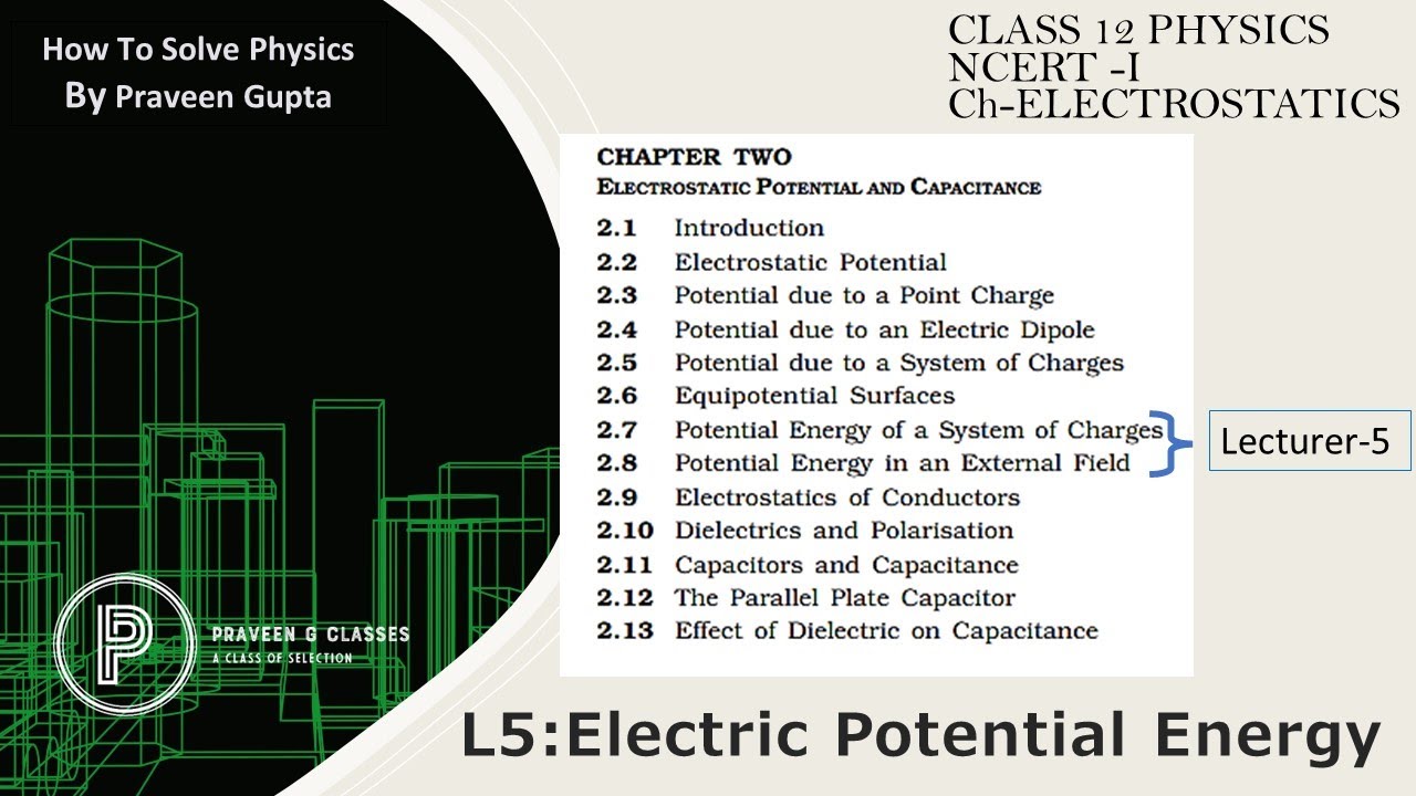 Electric Potential Energy | Electrostatics | NEET | JEE | NDA | Class ...