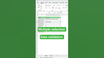 Select MULTIPLE Items in Excel Dropdown | Easy VBA Trick (Data Validation Hack) #exceltips #excel