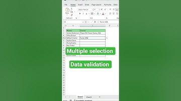 Select MULTIPLE Items in Excel Dropdown | Easy VBA Trick (Data Validation Hack) #exceltips #excel