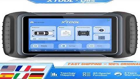 XTOOL D8S Car Diagnostic Tool ECU Coding OBD2 Scanner Topology Map Automotive Tool Key Programming w