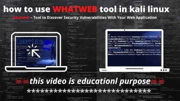 How to use whatweb in kali linux  | information gathering using whateb | vulnerability  #whatweb