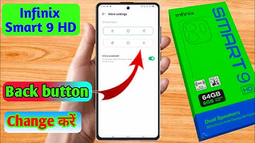 infinix smart 9 hd back button settings, infinix smart 9 hd side button setting