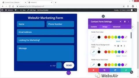 How to create and style contact form on your website without coding free video from website