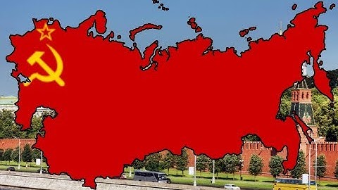 USSR Flag Map Speed Art [Soviet Union]