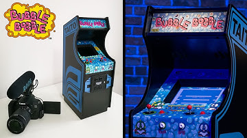 We made a Bubble Bobble Mini Arcade Cabinet