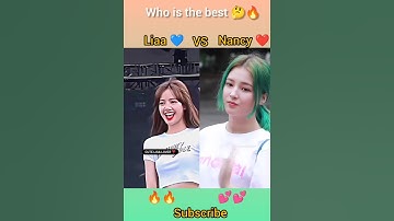Who is the best 🤔🔥 Nancy Momoland ❤️ VS Lisa blackpink 💙 |#lisa #whoisbest #nancy #jk #shortvideo