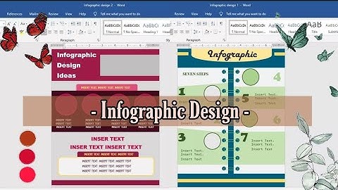 🐞Infographic Design Ideas on Microsoft Word for Projects | Ms Word Designs | Charlz Arts