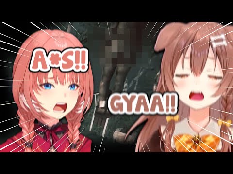Korone and Lui HILAROUS Reaction to JUMPSCARES【Hololive / Eng Sub】