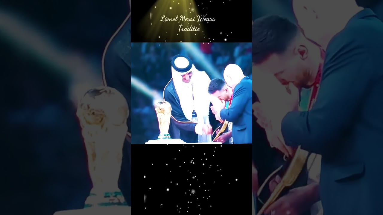 Lionel Messi Wears Traditional Robe Gifted By Qatar Emir | FIFA2022  | MESSI  | price of Robe