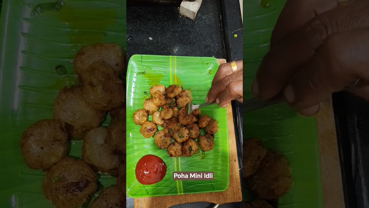 சிறியதா இருந்தாலும் சுவை மாஸ் – போஹா இட்லி 🥣✨Poha Mini Idli – Healthy & Amazing Breakfast Recipe 🌿