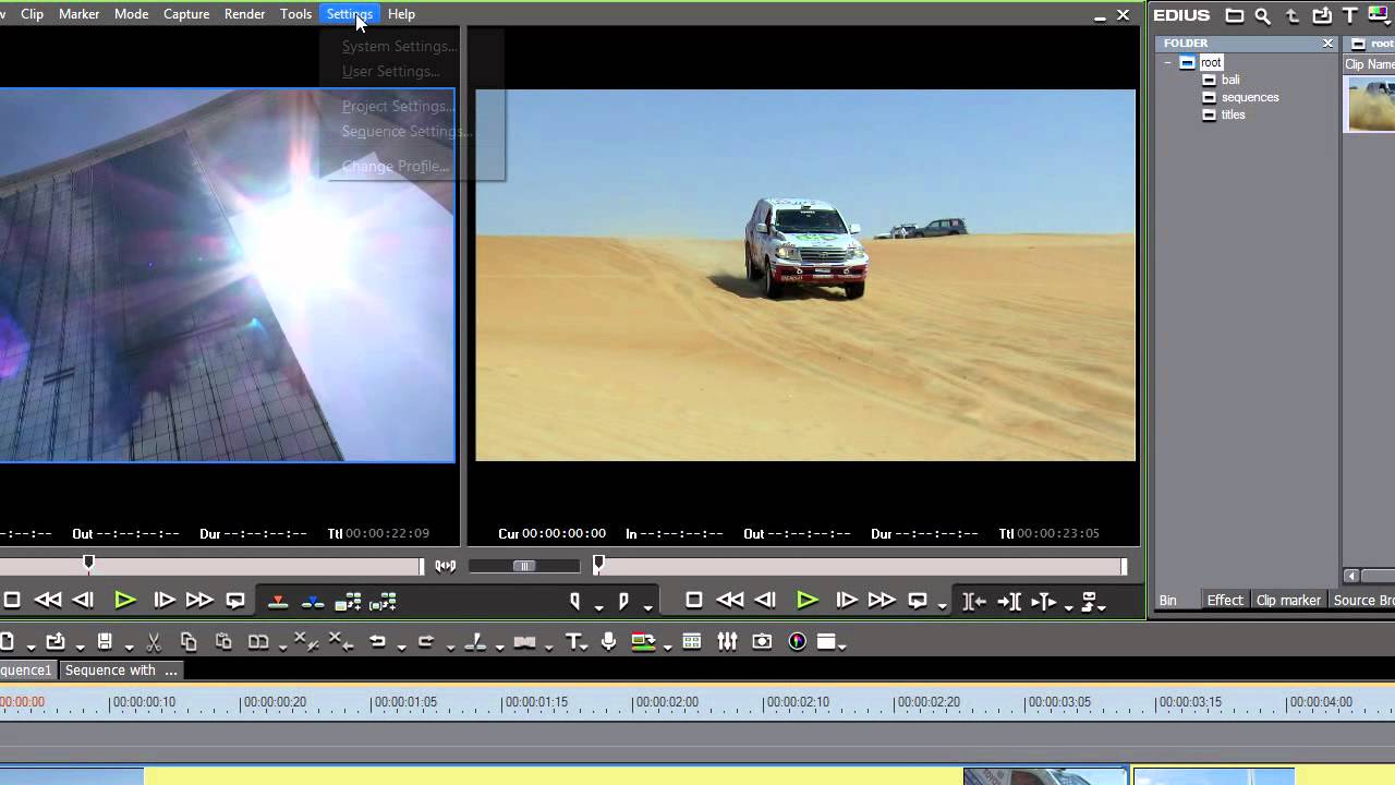 EDIUS Pro 6.5 - Filmstrip View [HD]