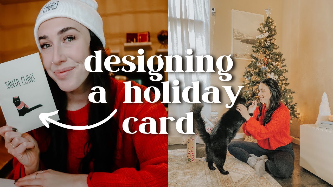 VLOGMAS DAY 5 | graphic design day in the life and designing a christmas card