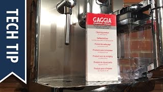 How To Clean Gaggia Accademia Brew Group with Tablets