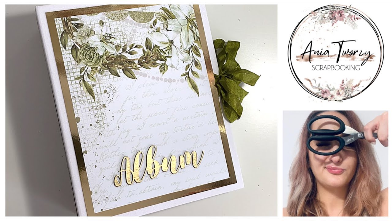 Album ślubny na duże zdjęcia z kolekcji Our Story w brokatowym płótnie -  wedding minialbum