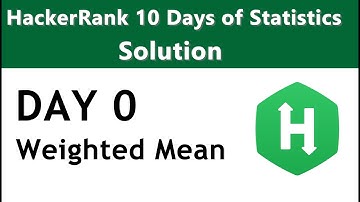 Day 0 - Weighted Mean Solution to HackerRank 10 Days of Statistics