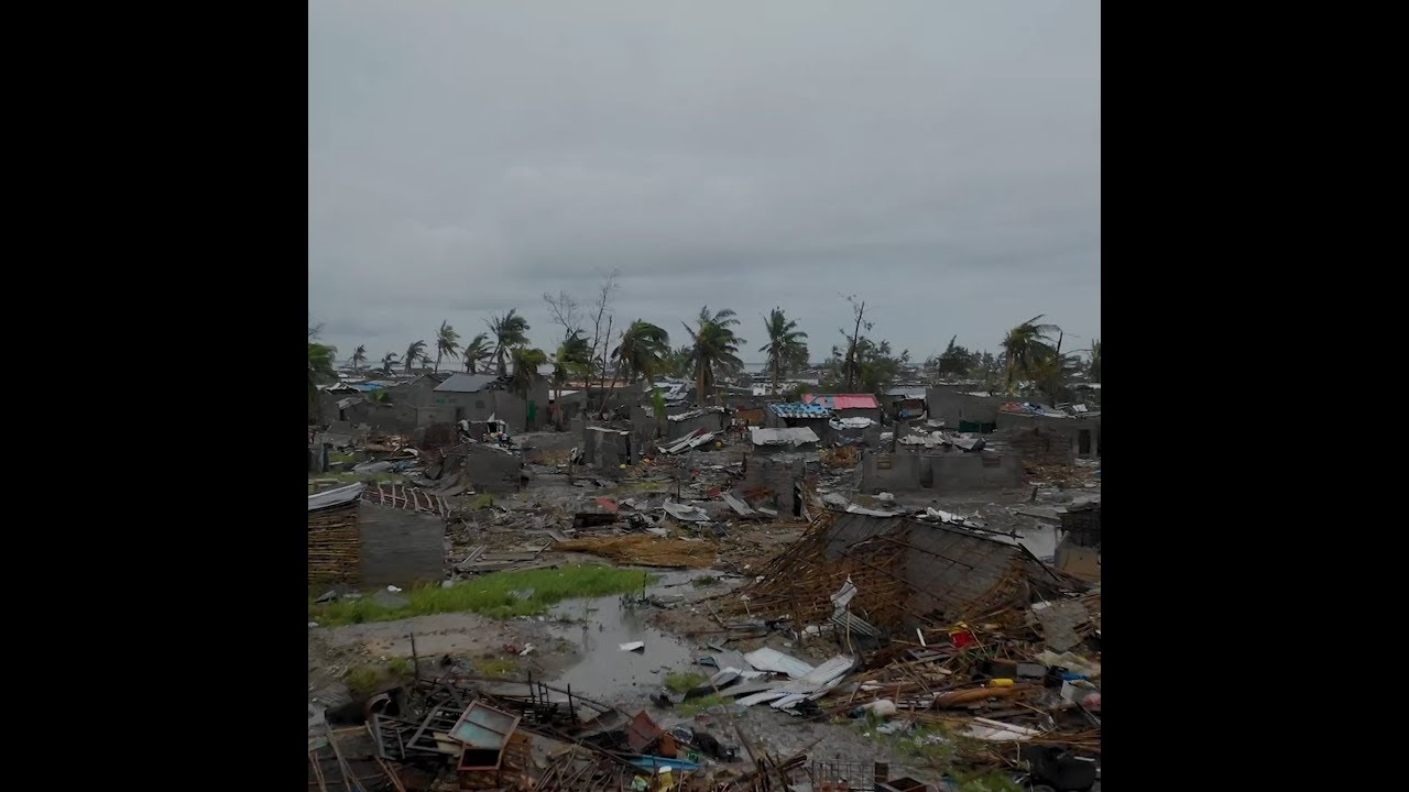 Destruction caused by Cyclone Idai in Mozambique
