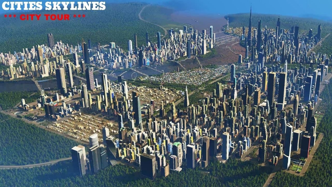 4K Cities Skylines - *** CITY TOUR *** - YouTube