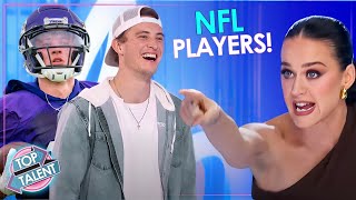 Top NFL Players Audition on American Idol & Got Talent 😮