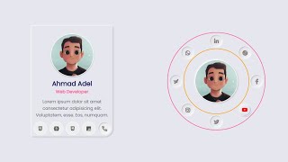 Awesome animated card using html & css || no Javascript