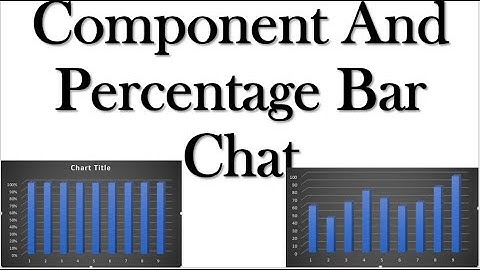 component and percentage bar chat LECTURE 13 || Statistics