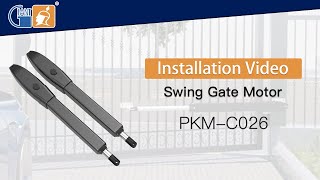 JUJIANG Giant How to Install PKM-C026 Electric Automatic Swing Gate Opener Motor