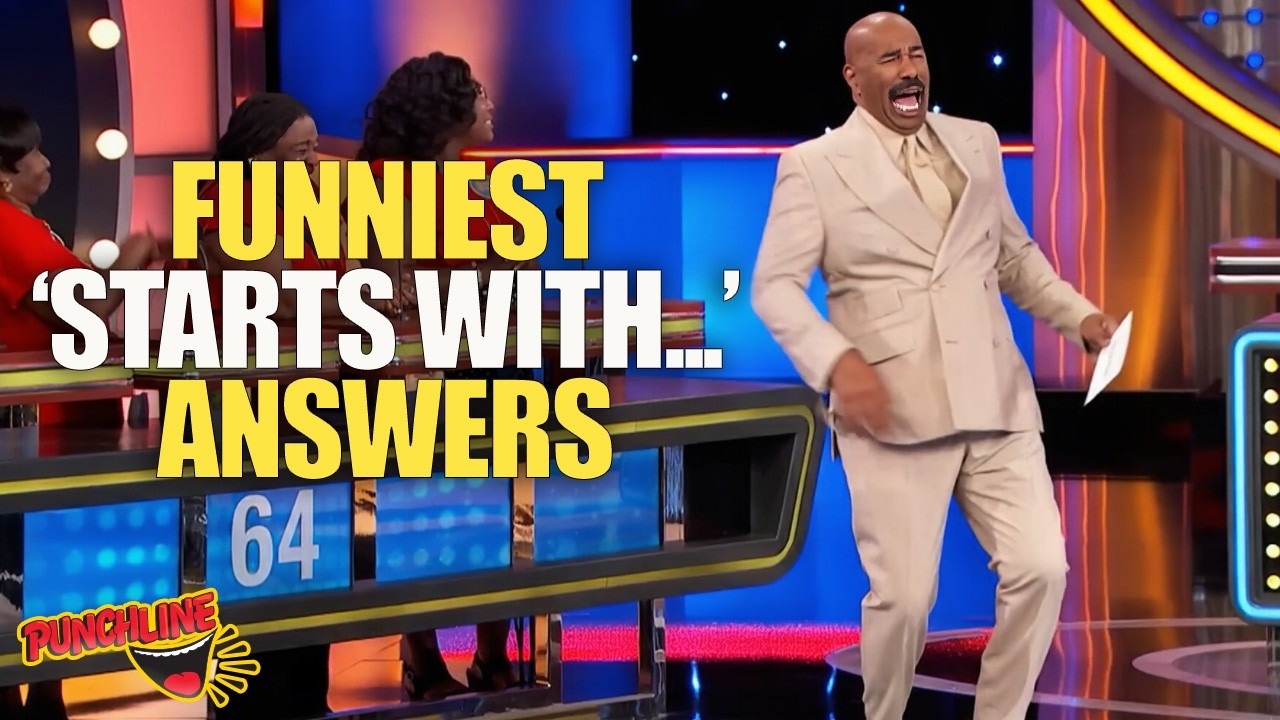 The Funniest “Starting With…” Answers on Family Feud 😂 | Steve Harvey Reacts
