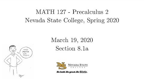 MATH 127 - Section 8.1a - 1. Introduction