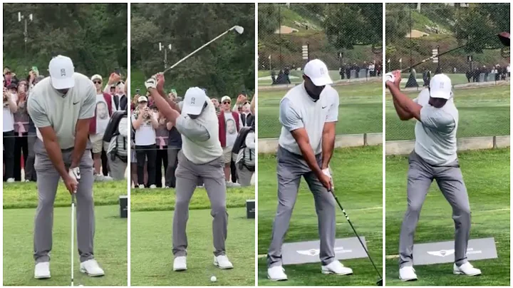 Tiger Woods Iron VS Driver Swing Sequence 2023