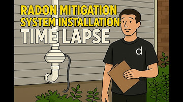 Radon Mitigation System Installation - Time Lapse