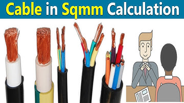 Cable Size Calculation | What is Sqmm in Cable | electrical interview question