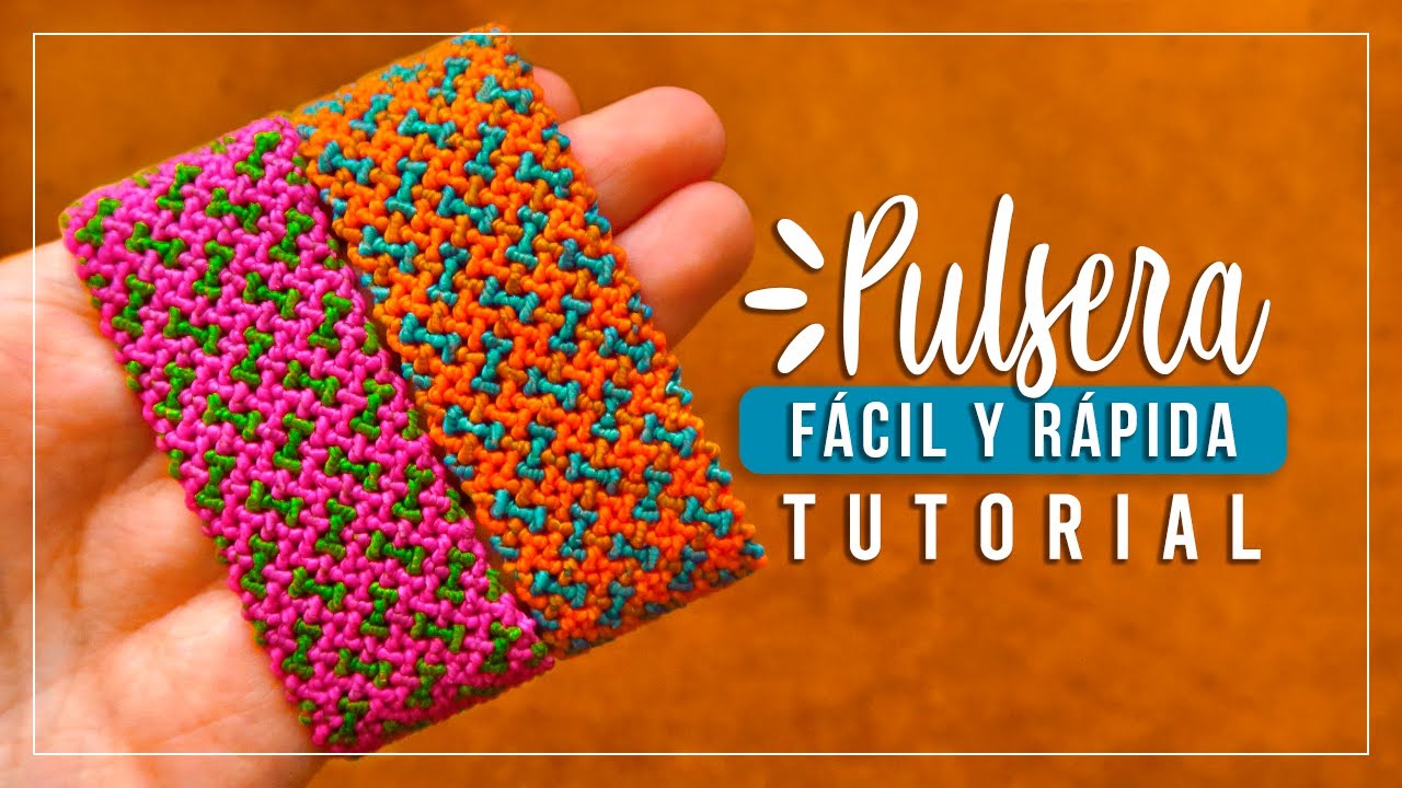 Cómo hacer pulsera de hilo fácil y ancha 31 ✨ Paso a Paso | DIY Macrame Friendship Bracelet