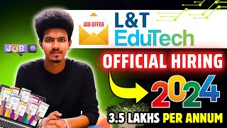 Larsen & Toubro Off campus drive 2024 | Jobs for freshers | Sharmilan Vipokan