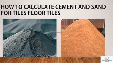 how to Calculate Quantity of Cement and Sand for tile Flooring @LearningCivilTechnology