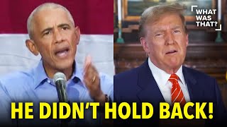 Trump’s Latest Scams RIPPED TO SHREDS…by OBAMA
